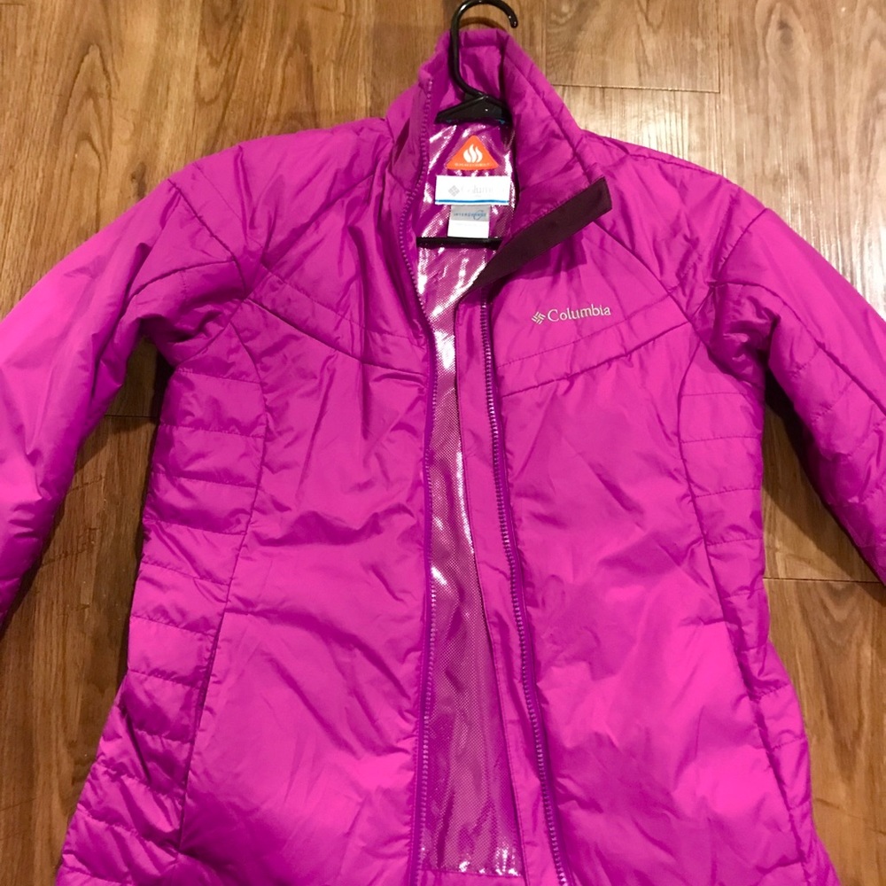 Columbia Omniheat jacket in plum